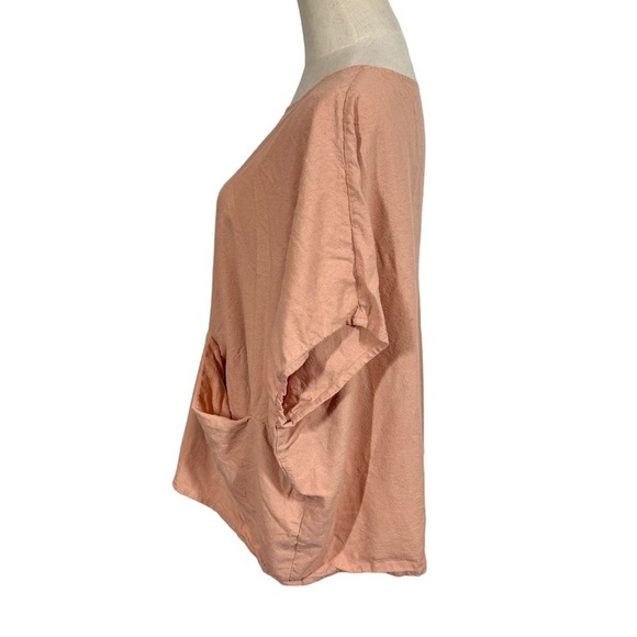 Jamie + The Jones The Pocket Box Top 100% Raw Silk in Blush- Still Full Price - Picture 5 of 9